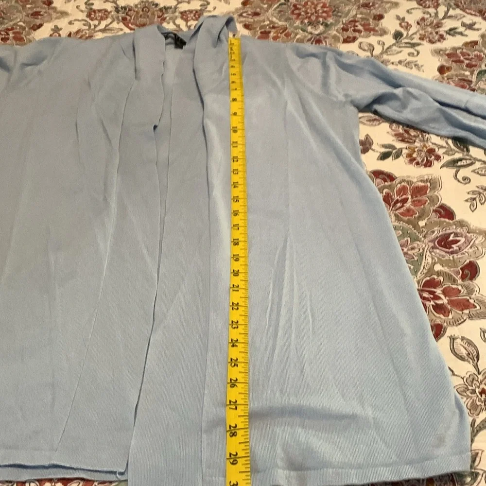 Women’s Cyrus long, hooded cardigan, light blue - Picture 7 of 9